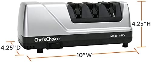 Chef’sChoice 15XV EdgeSelect Professional Electric Knife Sharpener with 100-P...