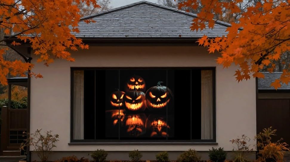 Night of Pumpkins Halloween Window Projection Video on USB - HD Quality - 16 ...