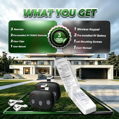 NMTK/LPWKP/MDTK Linear Garage Door Opener Remote Keypad Megacode