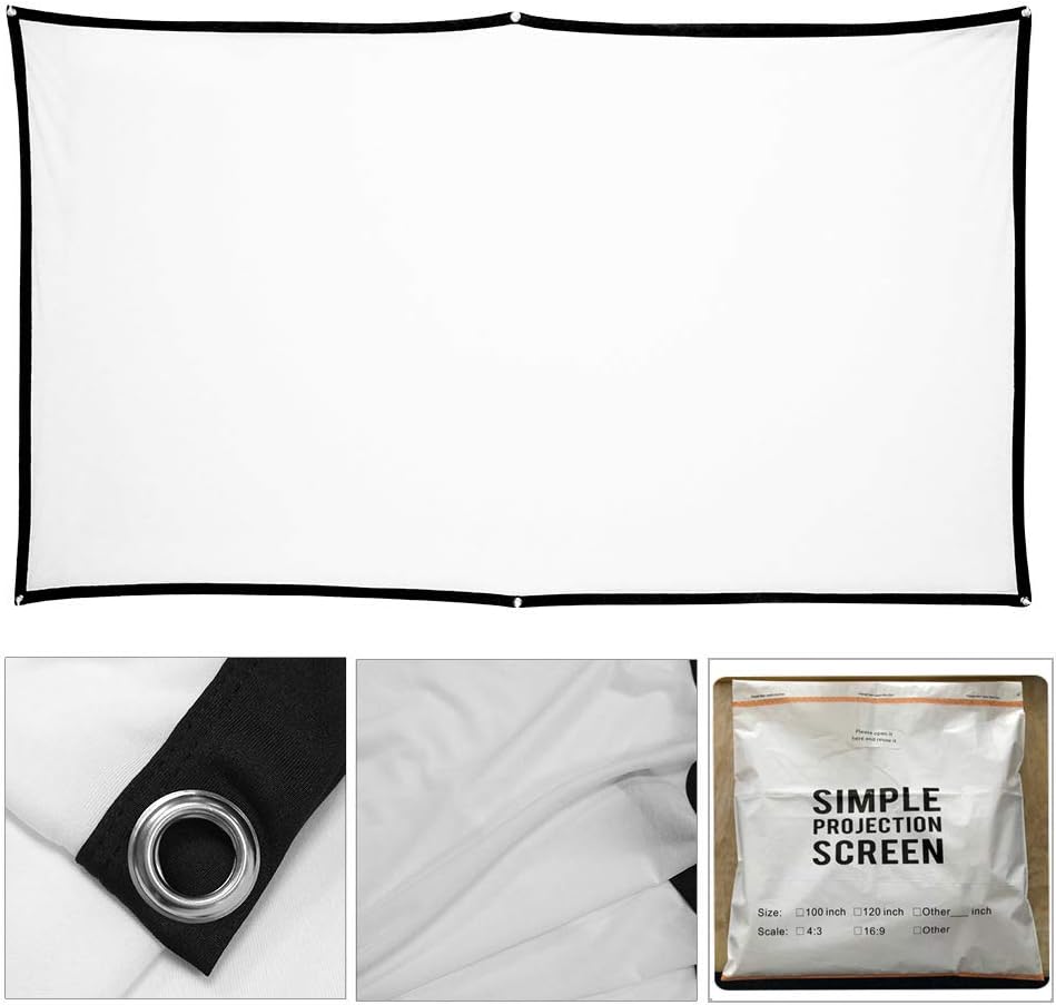 60" x 106" Holographic Rear Projection Screen, with Mounting Foldab...