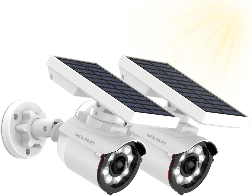 WEILAILIFE Solar Motion Sensor Light Outdoor Wireless Security Floodlight