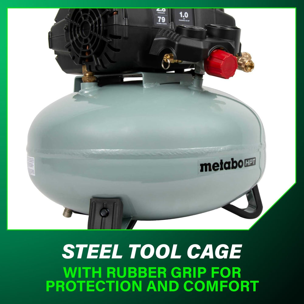 Metabo HPT Pancake Air Compressor, 6-Gallon 165PSI, Portable Air Compressor w...
