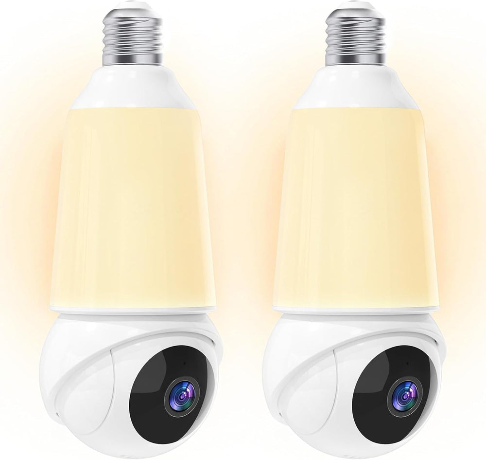 Light Bulb Security Camera -5G& 2.4GHz WiFi 2K Camera for Home Security, ...