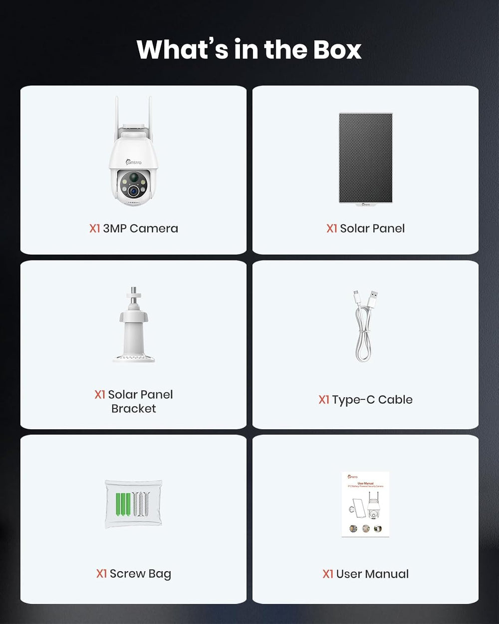 Solar Security Cameras Wireless Outdoor 2K with Self Charged