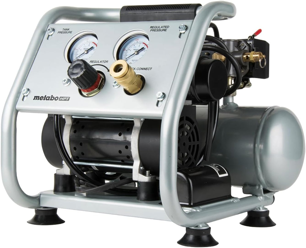Metabo HPT Quiet Air Compressor, Portable 1 Gallon Oil-Free, EC28M