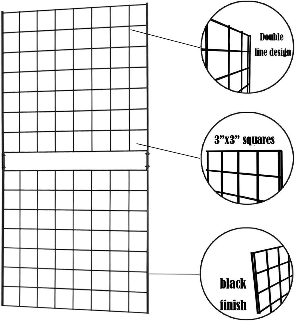 Grid Wall Commercial Grade Grid Panels Heavy Duty Panel for Retail Display 2&...