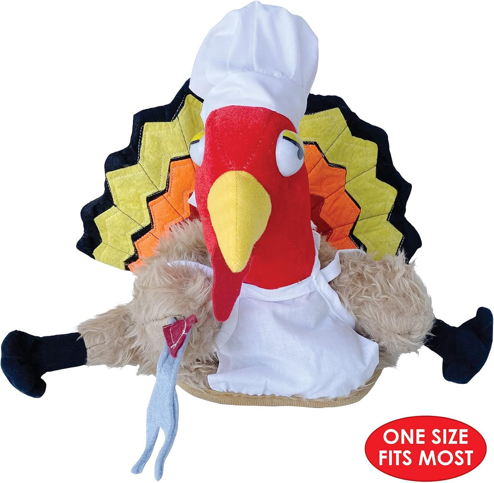 Beistle Unisex Plush Chef Turkey Hats, 2 Pieces – Thanksgiving Dinner Party S...