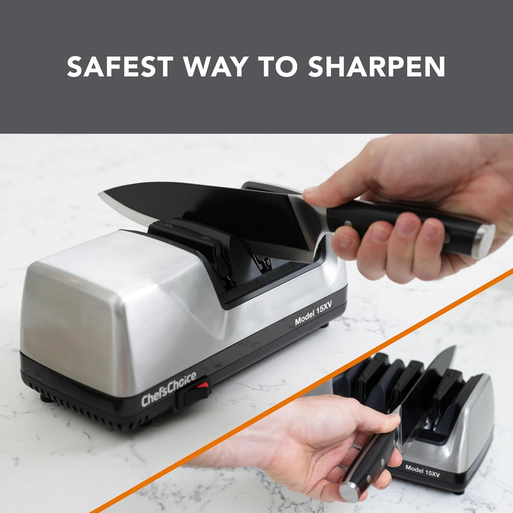 Chef’sChoice 15XV EdgeSelect Professional Electric Knife Sharpener with 100-P...