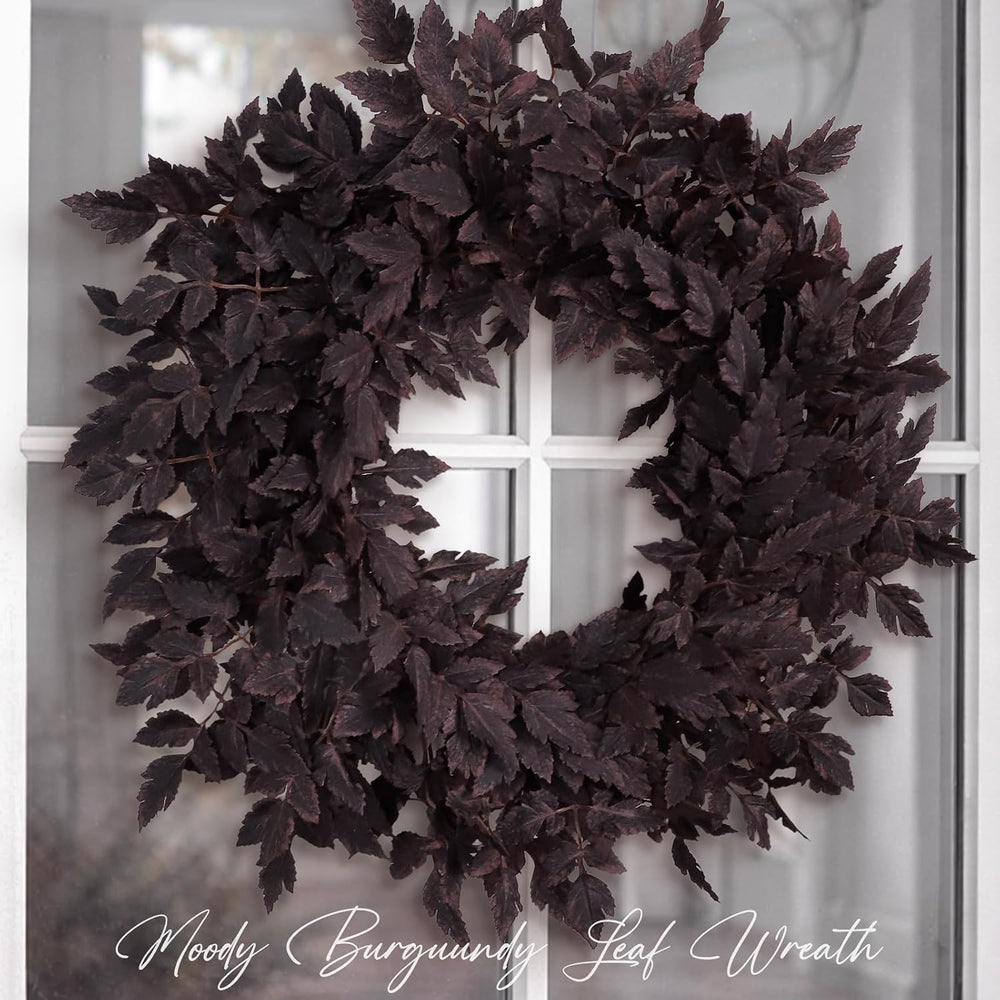 Fall Decor - Fall Wreaths for Front Door - 24 Inch Halloween Plum Wreath