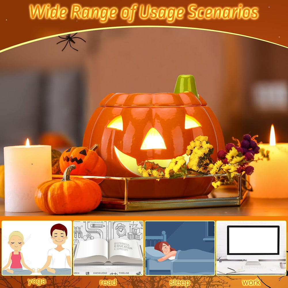 Glooglitter Halloween Pumpkin Wax Warmer Electric Candle Melts Gifts