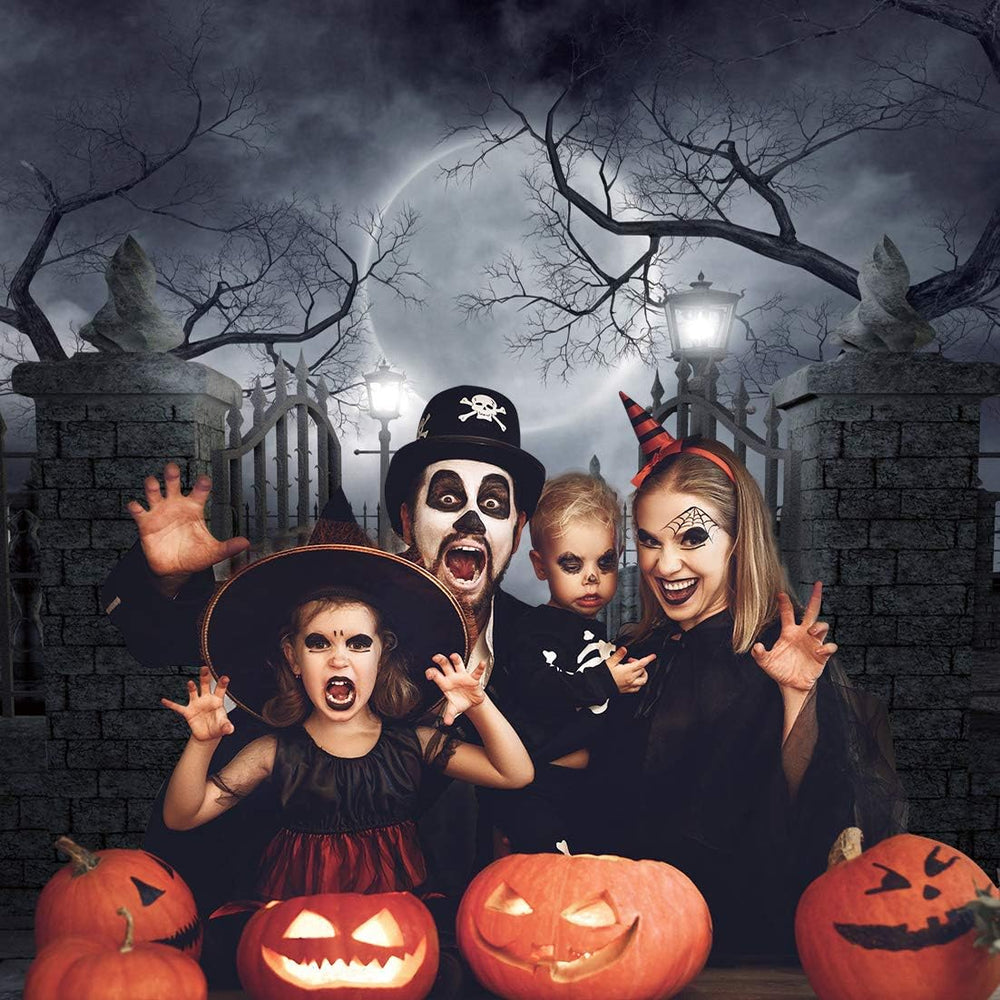 Halloween Backdrop Vinyl Photo Background Halloween Photography Backdrop Moon...