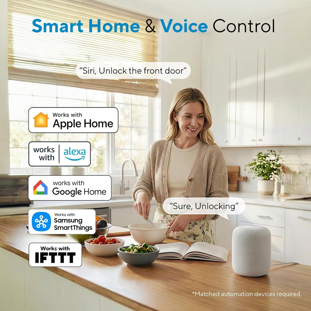 ULTRALOQ Bolt Fingerprint WiFi Smart Lock with Sensor, Remote Control, BHMA
