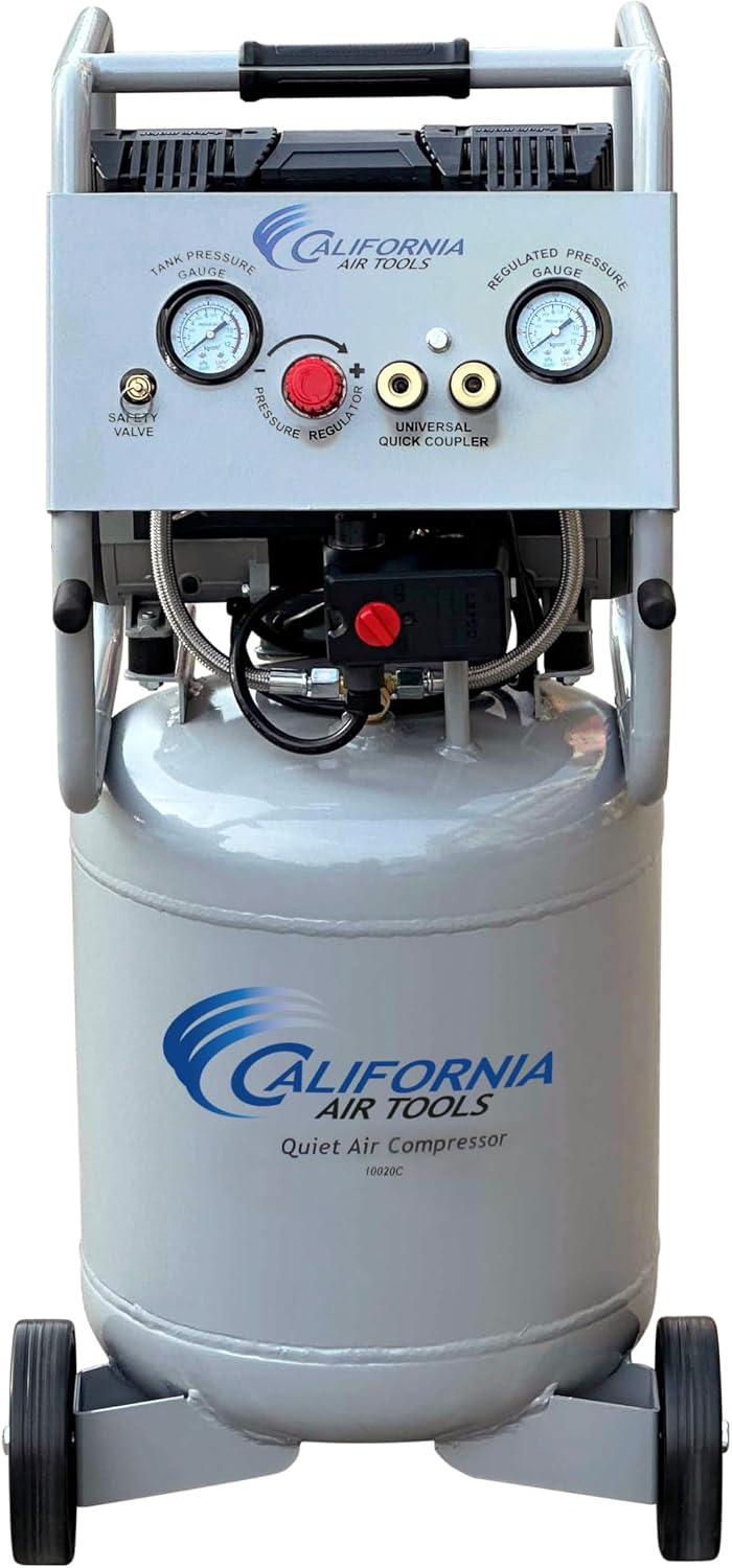 California Air Tools 10020C 2.0 HP Ultra Quiet and Oil-Free Air Compressor, 1...