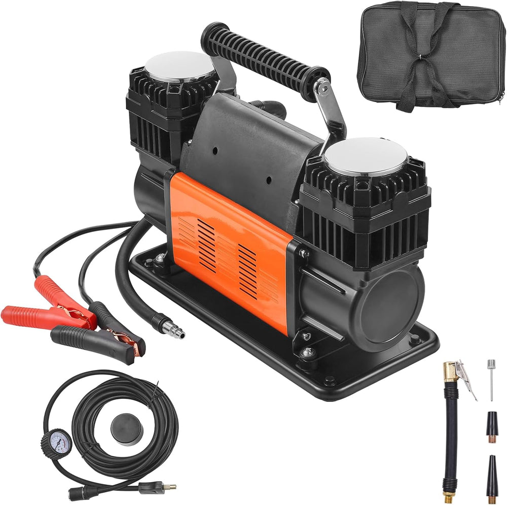 VEVOR 10.6 CFM Heavy Duty Air Compressor, 30s Fast Inflation | 1080W Dual-Cyl...