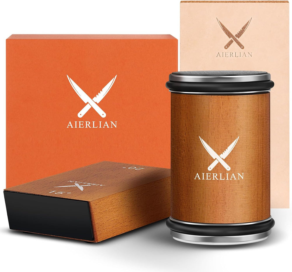 AIERLIAN Knife Sharpener Tool, Rolling Knife Sharpener Kit, Knife Sharpening ...
