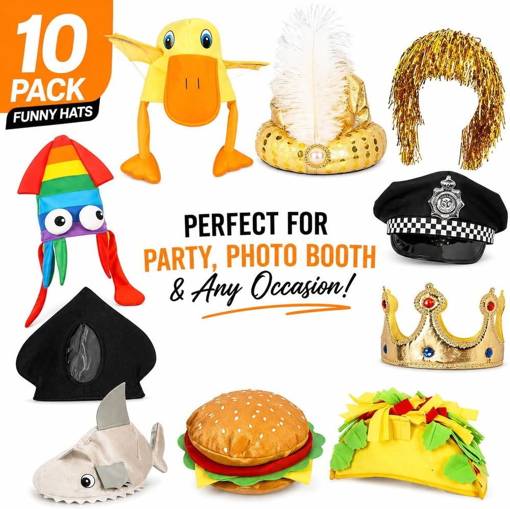 Funny Party Hats Bulk,Costume Crazy Hats for Adults, Photo Booth Props, Birth...