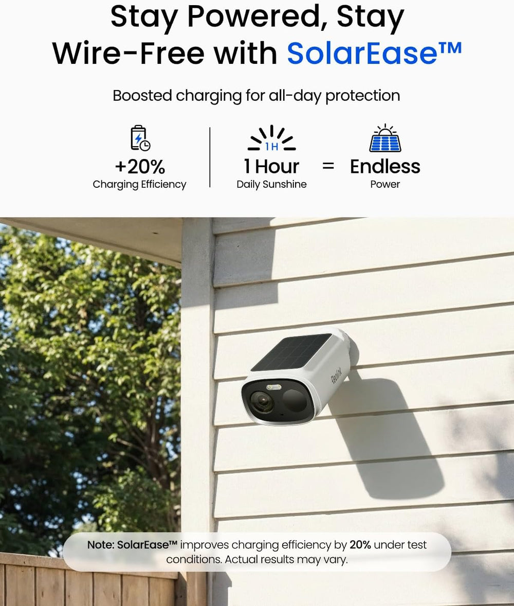 REOLINK 3K Security Cameras Wireless Outdoor Dual-Band WiFi 6, Argus Solar
