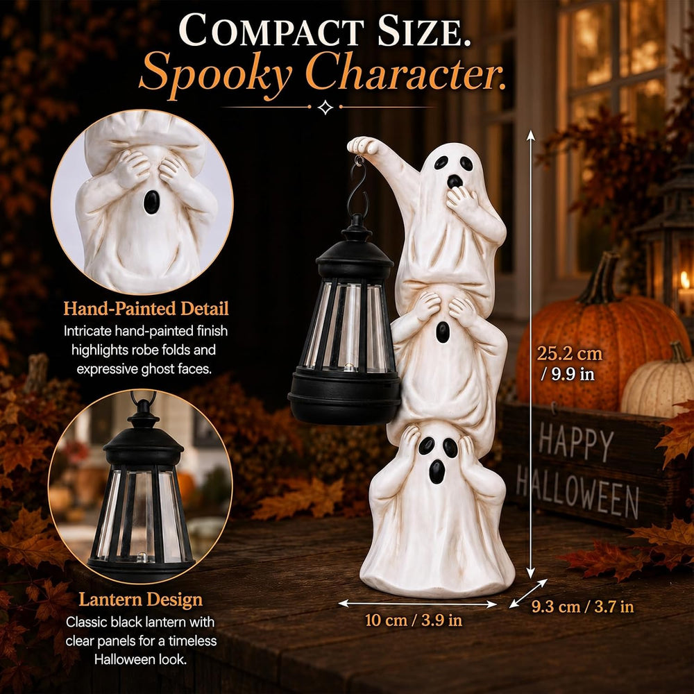 Halloween Decoration Ghosts Solar Statue Outdoor