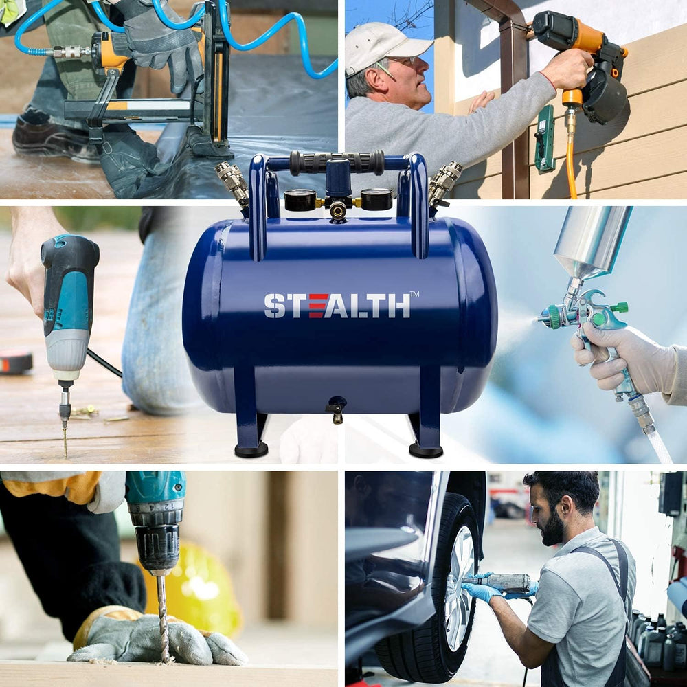 STEALTH Air Tank, High-Pressure 10-gallon Air Tank with Maximum 225PSI Pressu...