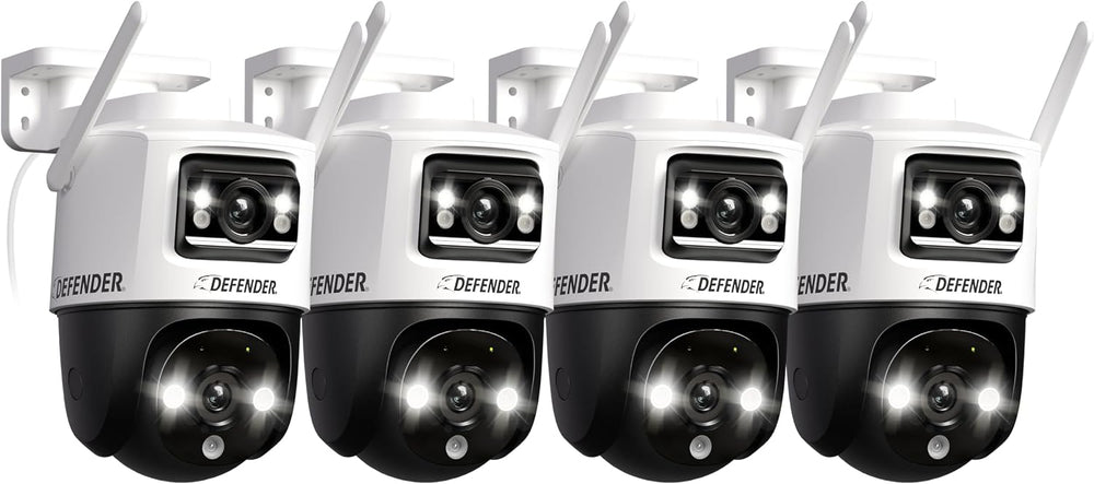Defender AI Powered Guard Pro 3K Plus Dual Lens PTZ WiFi 6/Bluetooth Plug-in ...