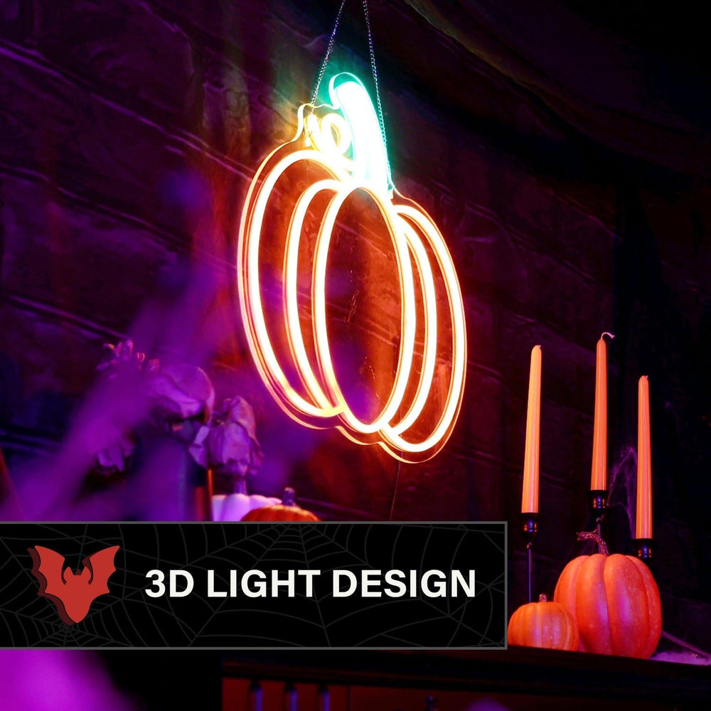 Haunted Hill Farm 1.5-Ft. LED Pumpkin Halloween Wall Decoration