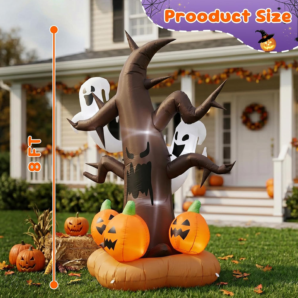 8ft Halloween Horror Tree Inflatable Decoration Outdoor