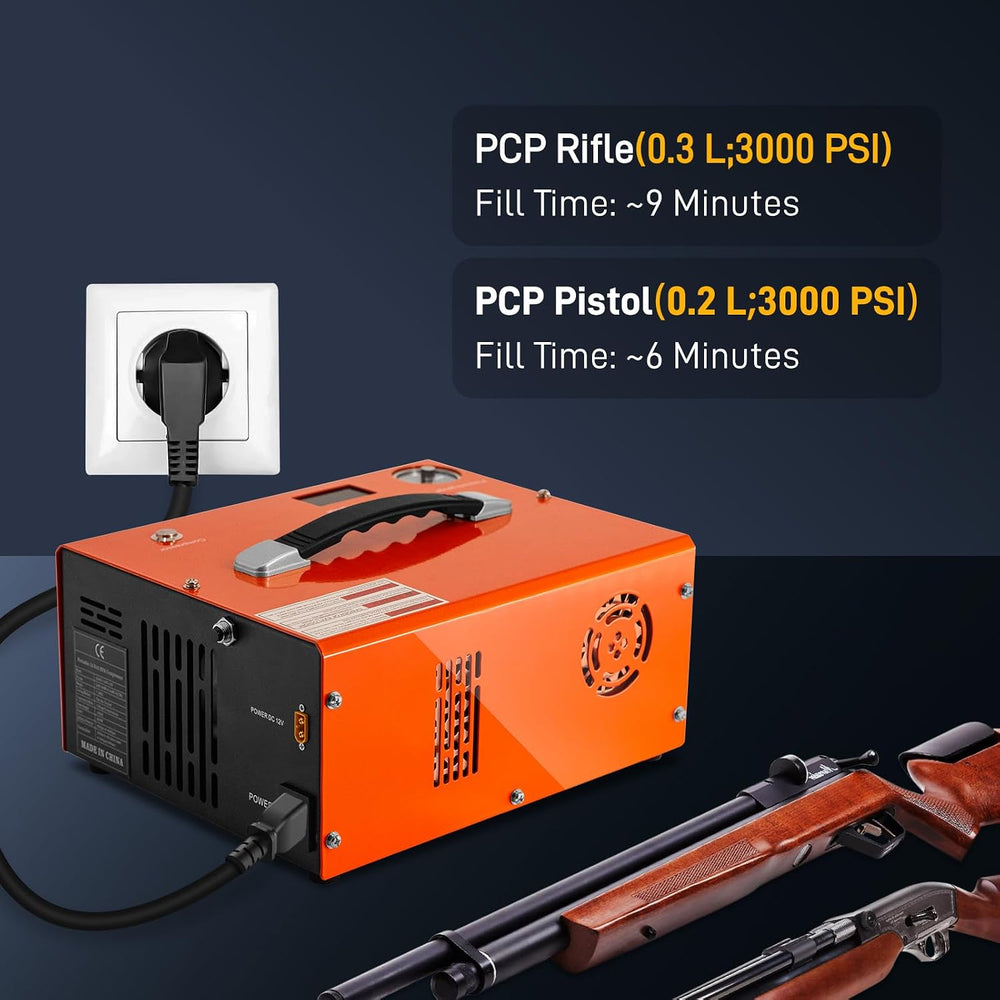 GOYOJO PCP Air Compressor, Max 4500 PSI / 300 Bar, Fast Fill for Airguns or P...