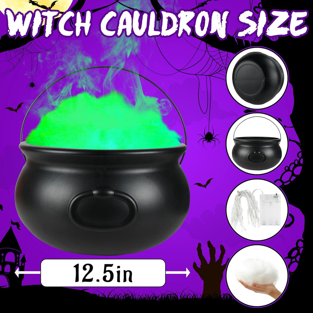 Halloween Decorations Outdoor, Large Witches Cauldron Kettle on Tripod with L...