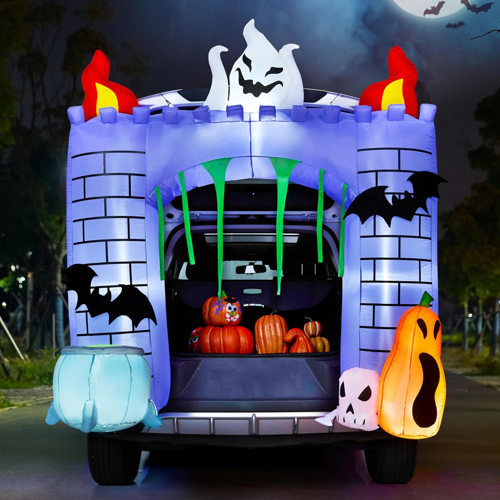 Joiedomi 6 ft Halloween Inflatable Outdoor Decorations, Trunk or Treat Car De...