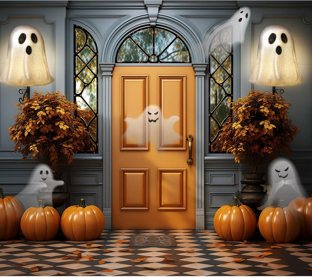Aurelema 2 Pcs Halloween Porch Light Cover, Ghost