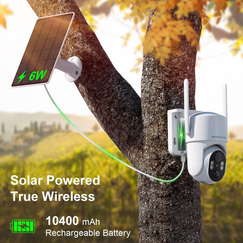4G LTE Cellular Security Camera No Internet Needed, 2K Solar No wifi Security...