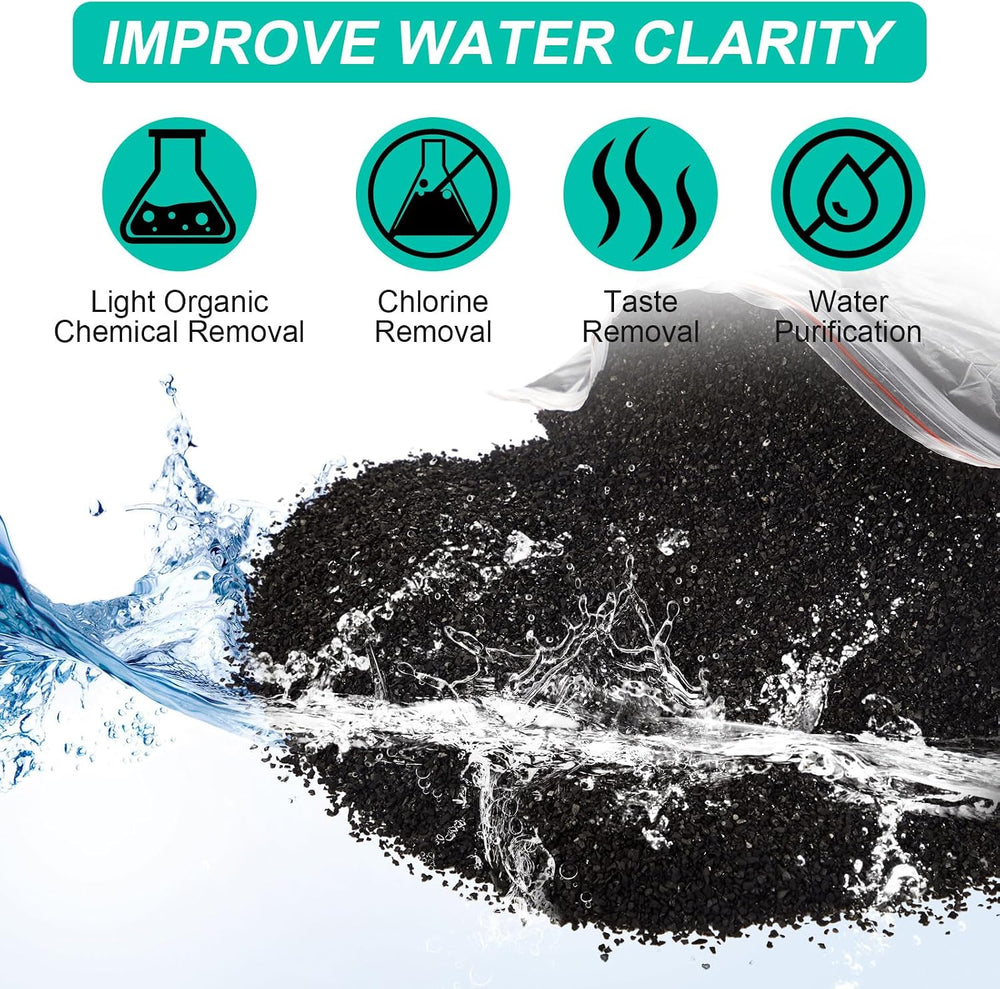 Threlaco 10lbs Activated Charcoal Powder Bulk, 0.02 x 0.07 Inch