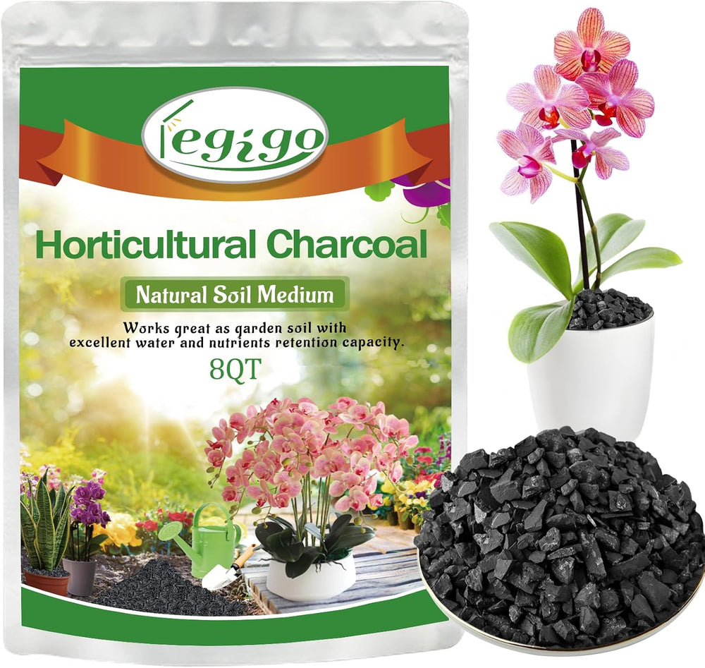 Legigo 8 QT Horticultural Charcoal- Natural Biochar Soil Amendment
