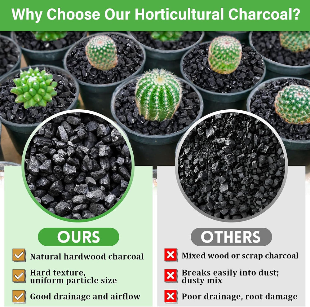 Legigo 12QT Horticultural Charcoal- Natural Biochar Soil Amendment