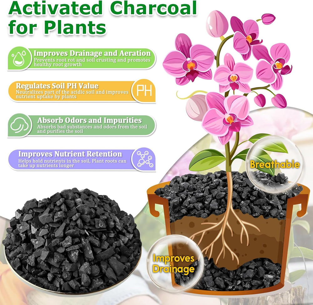 Legigo 10QT Horticultural Charcoal- Natural Biochar Soil Amendment