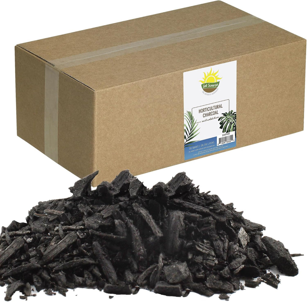 Soil Sunrise Horticultural Charcoal for Indoor Plants (30 Quarts) Hardwood So...