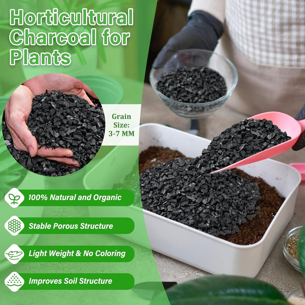 Legigo 12QT Horticultural Charcoal- Natural Biochar Soil Amendment