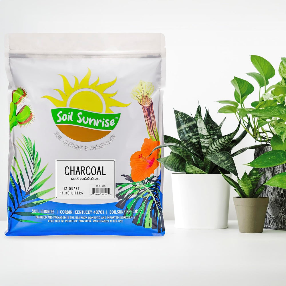 Soil Sunrise Horticultural Charcoal for Indoor Plants (12 Quarts) Hardwood So...