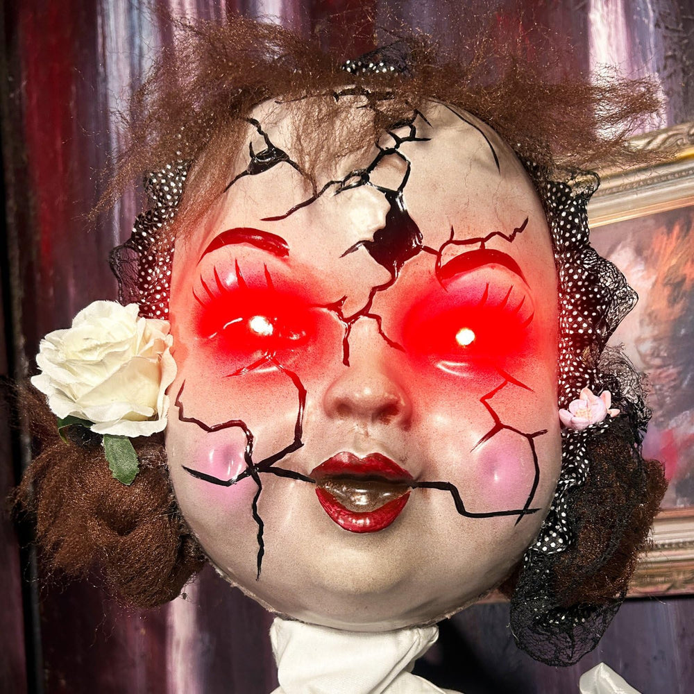 Haunted Hill Farm 5.6-Ft. Walking Girl Halloween Animatronic