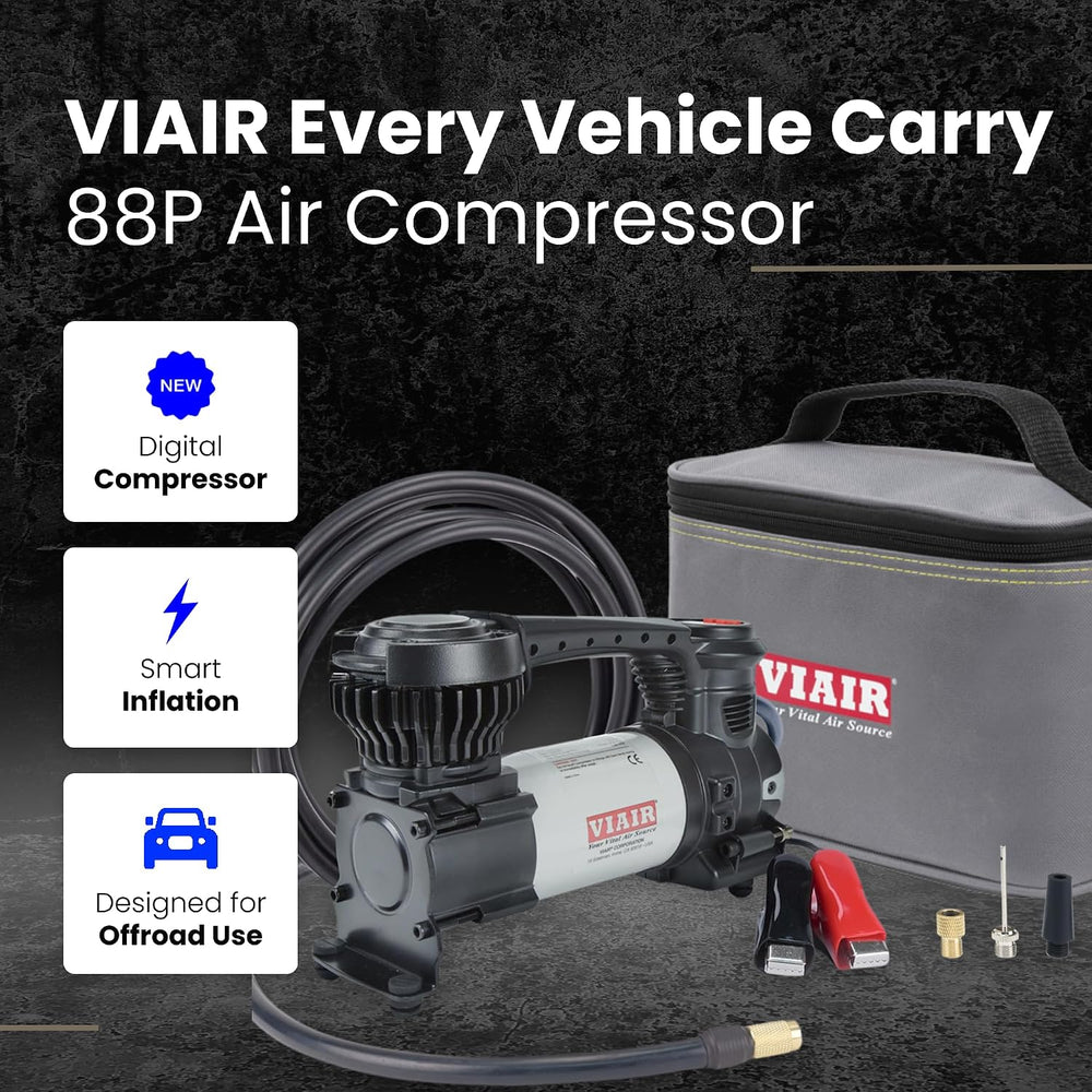 VIAIR EVC88P Digital 12V Tire Inflator, 120 PSI with Auto Shut Off for Cars