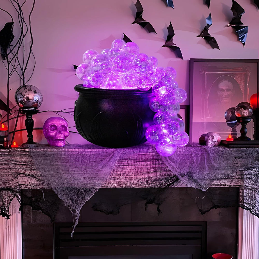 Halloween Decorations Indoor - DIY Bubbling Cauldron Set for Home Decor