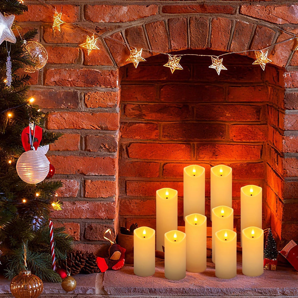 YOROXRG 24 Pack Christmas Decoration Flickering Flameless Candles, Battery Op...