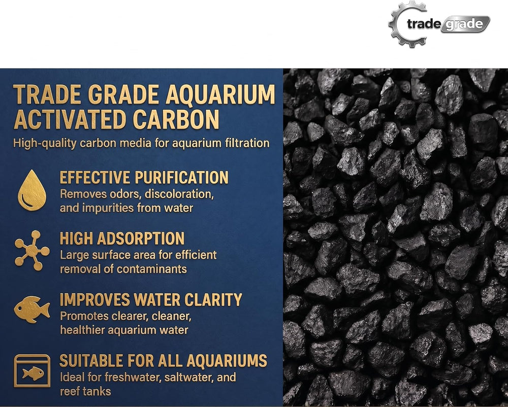 TradeGrade Premium Activated Carbon (1 Gallon) Granular Charcoal Filter Media...