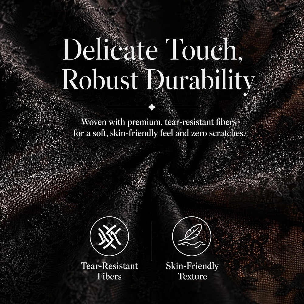 Halloween Black Lace Tablecloth Extra Long Gothic Table Cloth