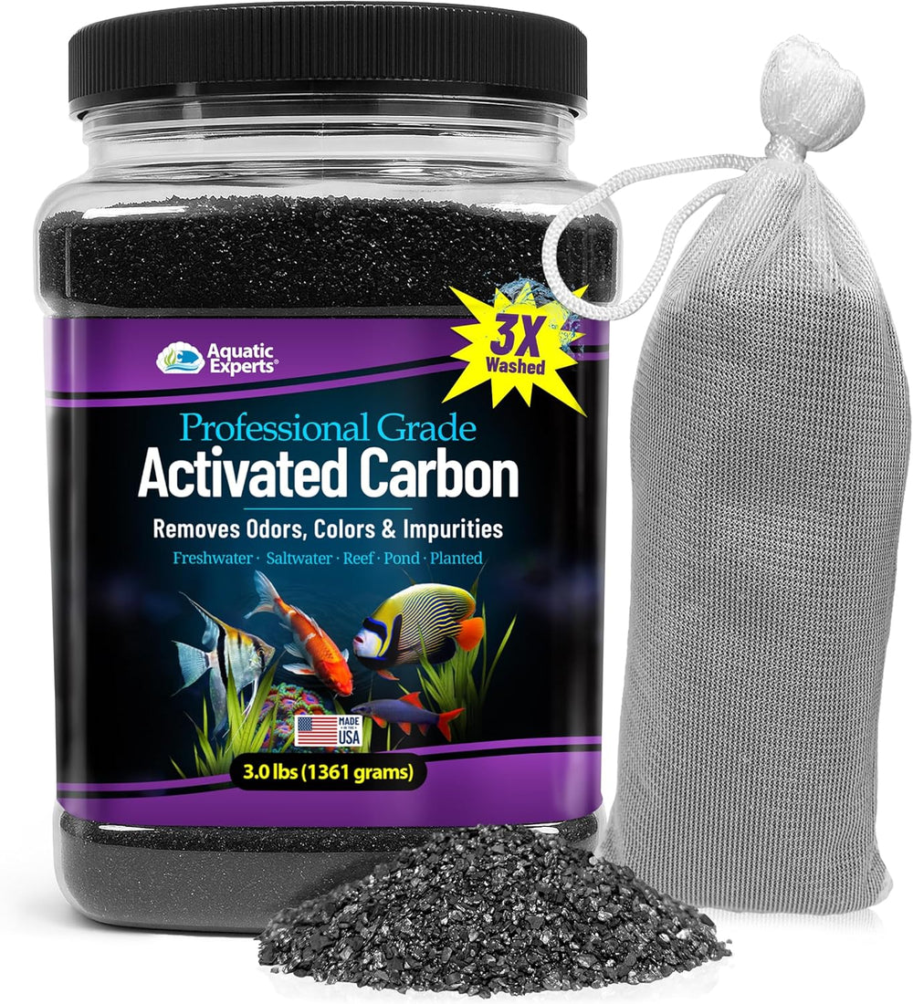 Premium Activated Carbon, Aquarium Carbon for Fish Tank Filter, Aquarium Filt...