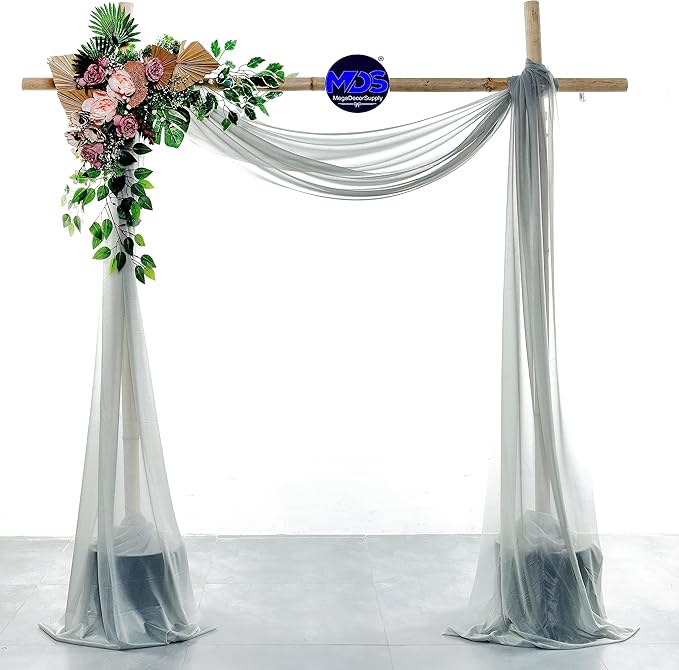 MDS Halloween Chiffon Draping Fabric - 2 Panel, 30" Wide x 50ft Long - S...