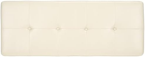 Safavieh Hudson Collection NoHo Tufted Brown Leather Large Storage Bench
