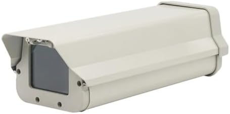 14.5" heavy-duty aluminum outdoor cctv camera housing, front angle view