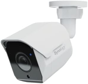 synology bc500-5mp ai bullet ip camera, night vision, front angle view