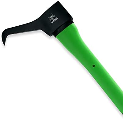 Pickaroon, Hookaroon Forged Steel, with Anti-Slip & Shock Reduction Grip, for Log Lifting and Moving Wood Firewood Tool